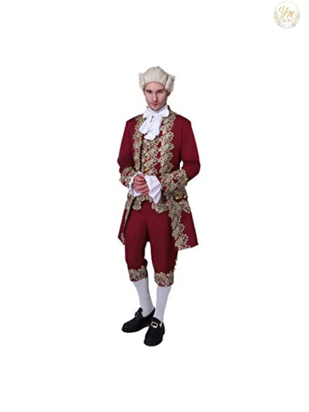 Men's 18th Century Court Suit Colonial Victorian British Military Uniform